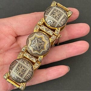 Vintage Spanish Damascene bracelet.